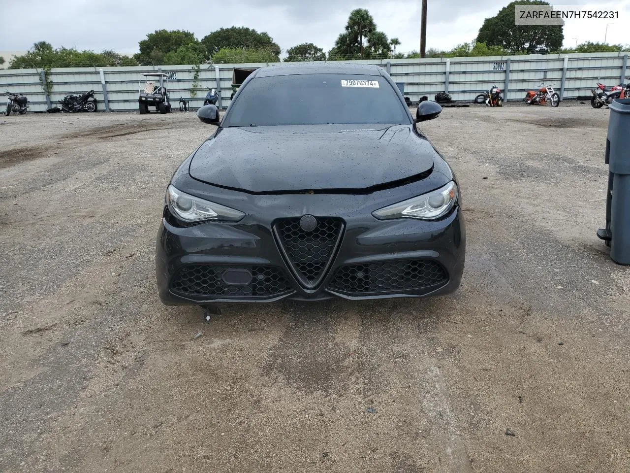 2017 Alfa Romeo Giulia Ti Q4 VIN: ZARFAEEN7H7542231 Lot: 79070374