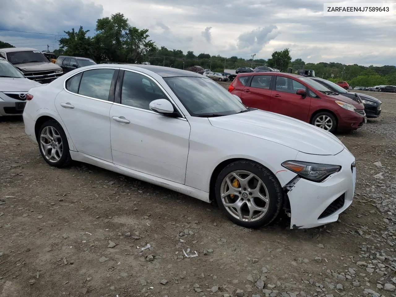 2018 Alfa Romeo Giulia Ti Q4 VIN: ZARFAEEN4J7589643 Lot: 55791284