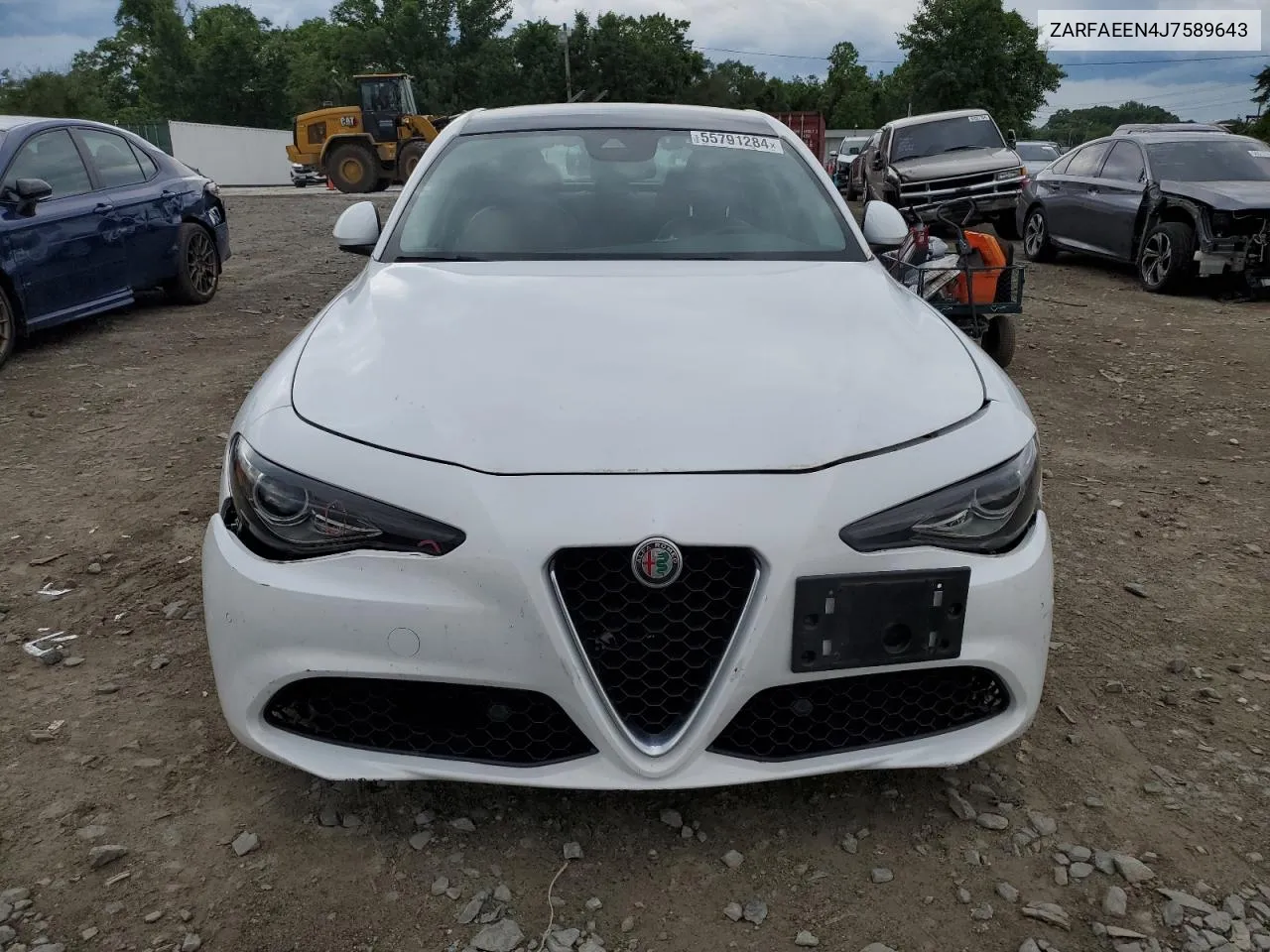 2018 Alfa Romeo Giulia Ti Q4 VIN: ZARFAEEN4J7589643 Lot: 55791284