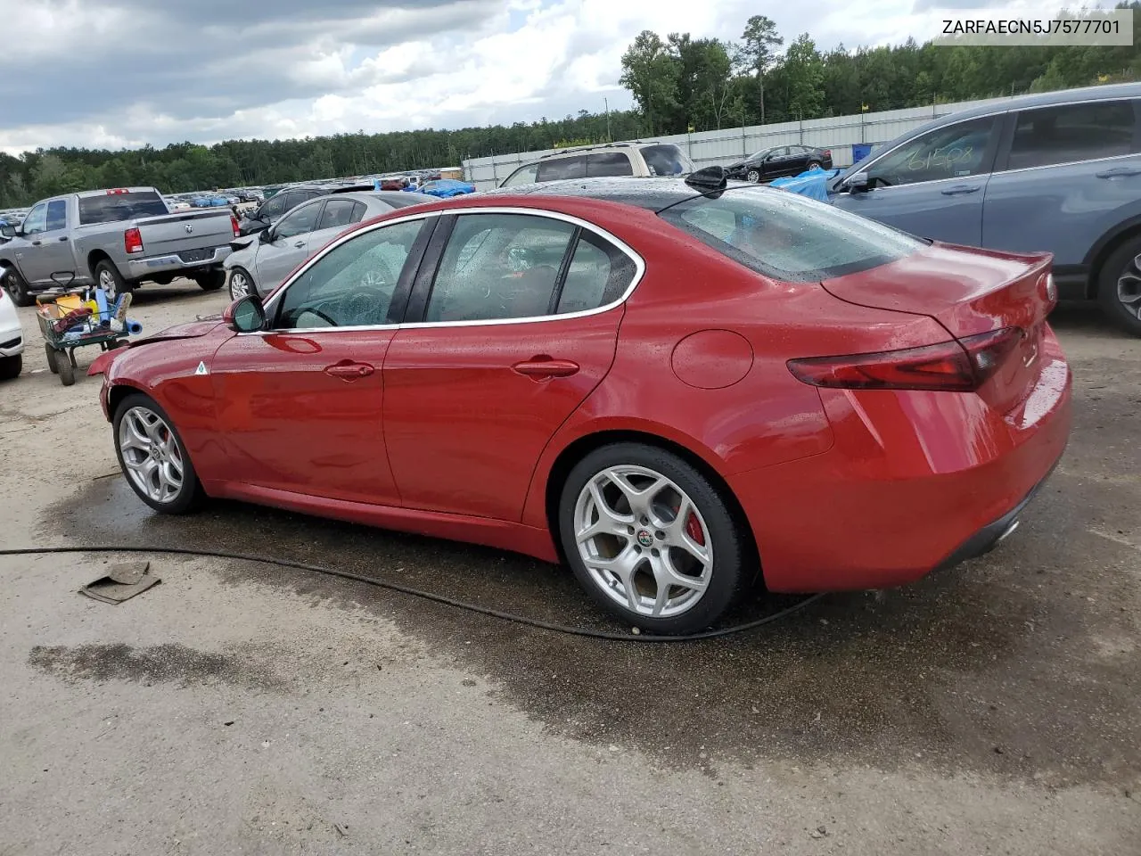 2018 Alfa Romeo Giulia Ti VIN: ZARFAECN5J7577701 Lot: 58617664