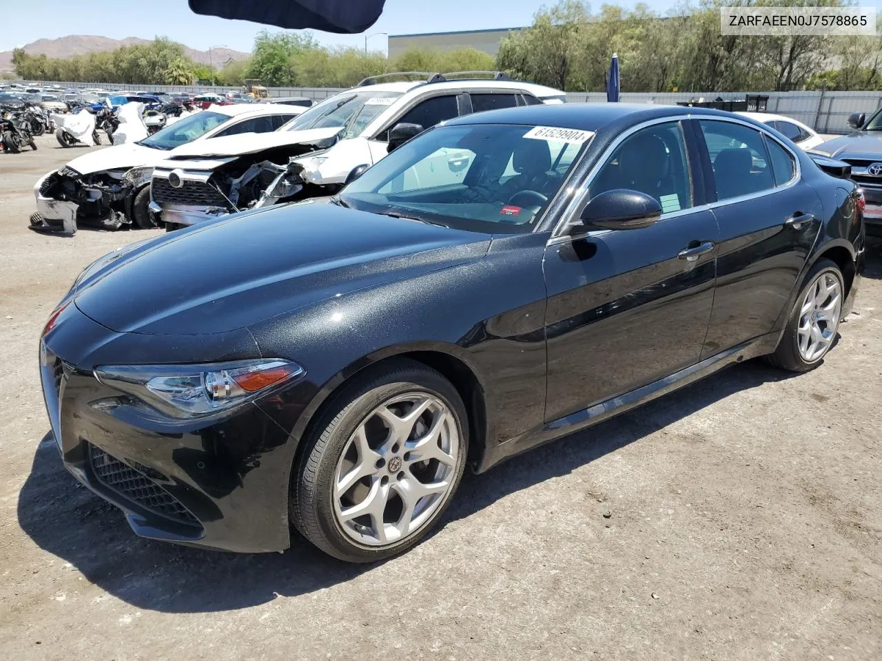 2018 Alfa Romeo Giulia Ti Q4 VIN: ZARFAEEN0J7578865 Lot: 61529904