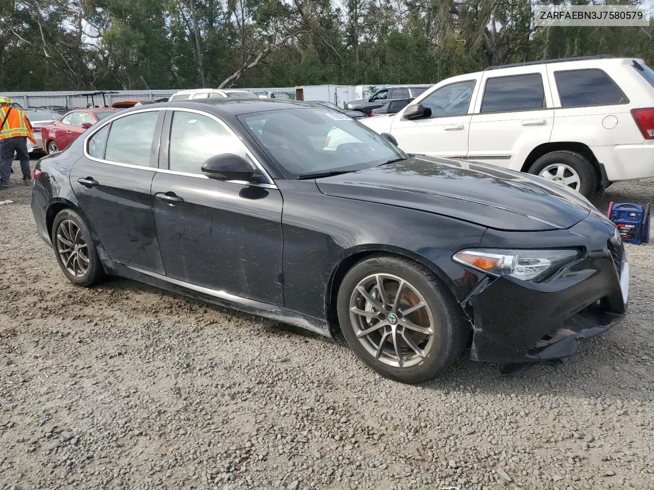 2018 Alfa Romeo Giulia VIN: ZARFAEBN3J7580579 Lot: 79207404