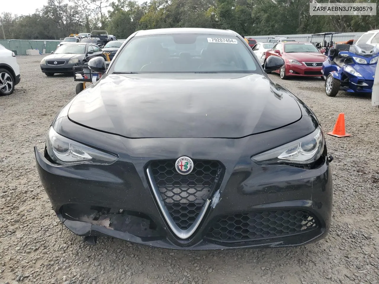 2018 Alfa Romeo Giulia VIN: ZARFAEBN3J7580579 Lot: 79207404