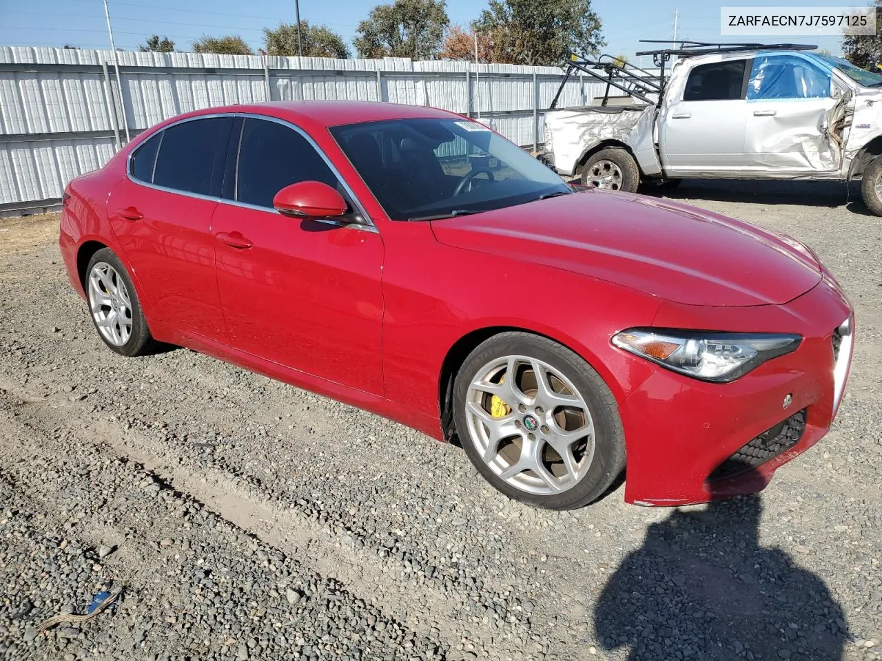 2018 Alfa Romeo Giulia Ti VIN: ZARFAECN7J7597125 Lot: 79300964