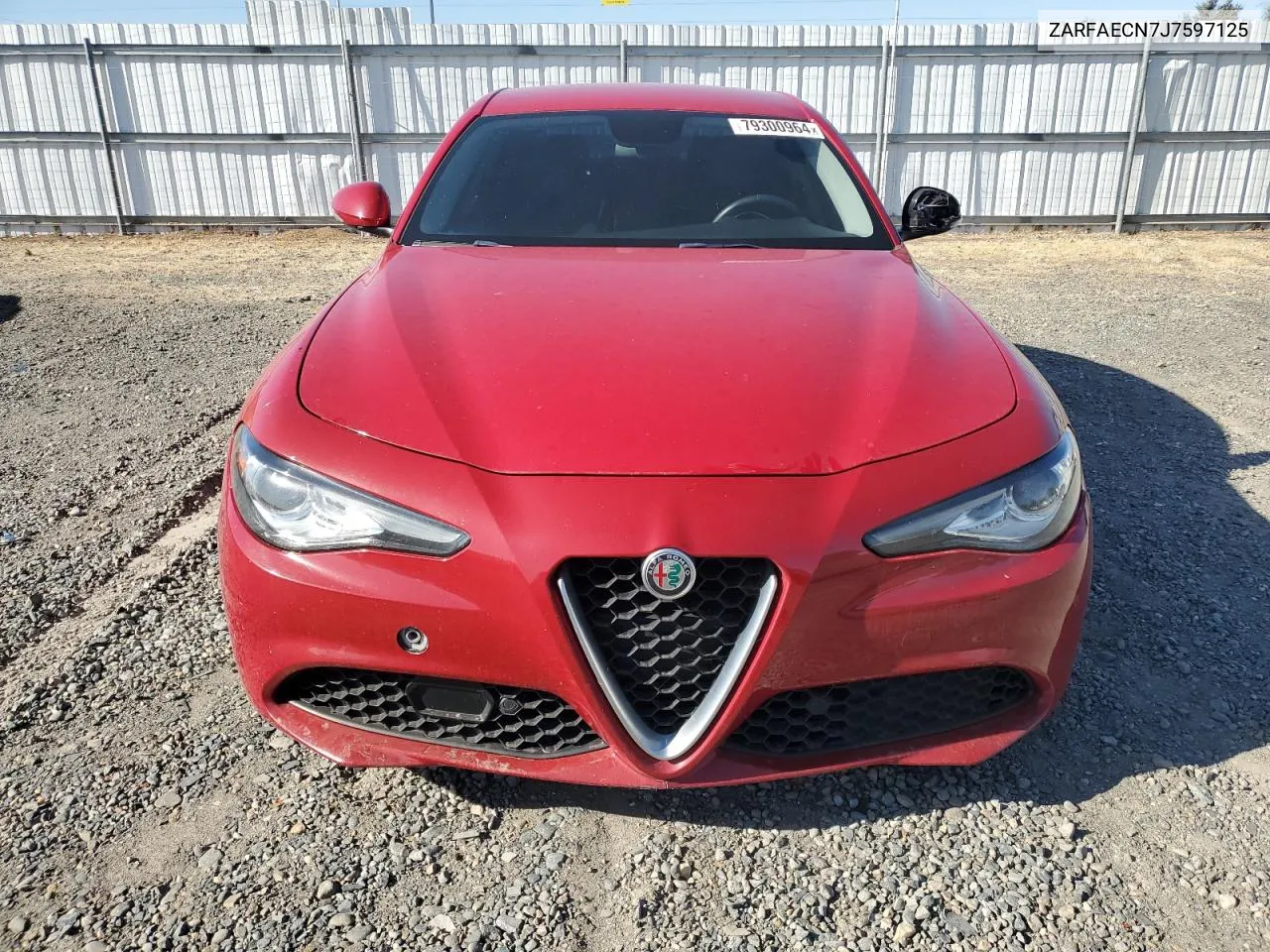 2018 Alfa Romeo Giulia Ti VIN: ZARFAECN7J7597125 Lot: 79300964