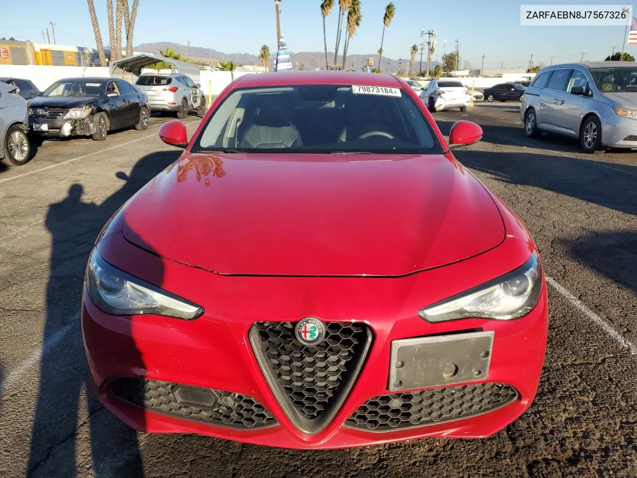 2018 Alfa Romeo Giulia VIN: ZARFAEBN8J7567326 Lot: 79873184