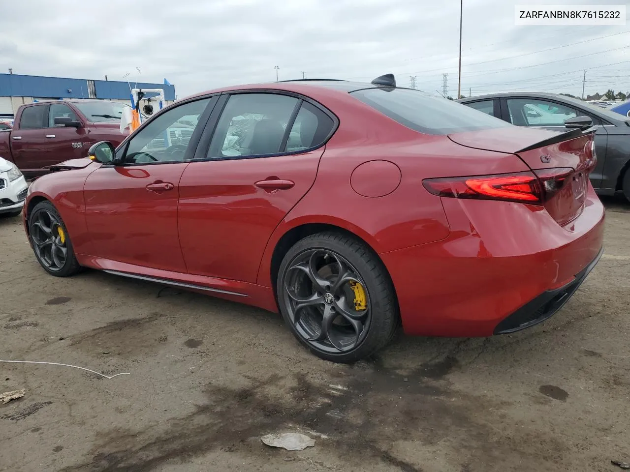 2019 Alfa Romeo Giulia Ti VIN: ZARFANBN8K7615232 Lot: 72543164