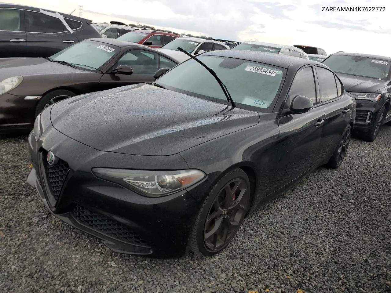 2019 Alfa Romeo Giulia VIN: ZARFAMAN4K7622772 Lot: 73953434