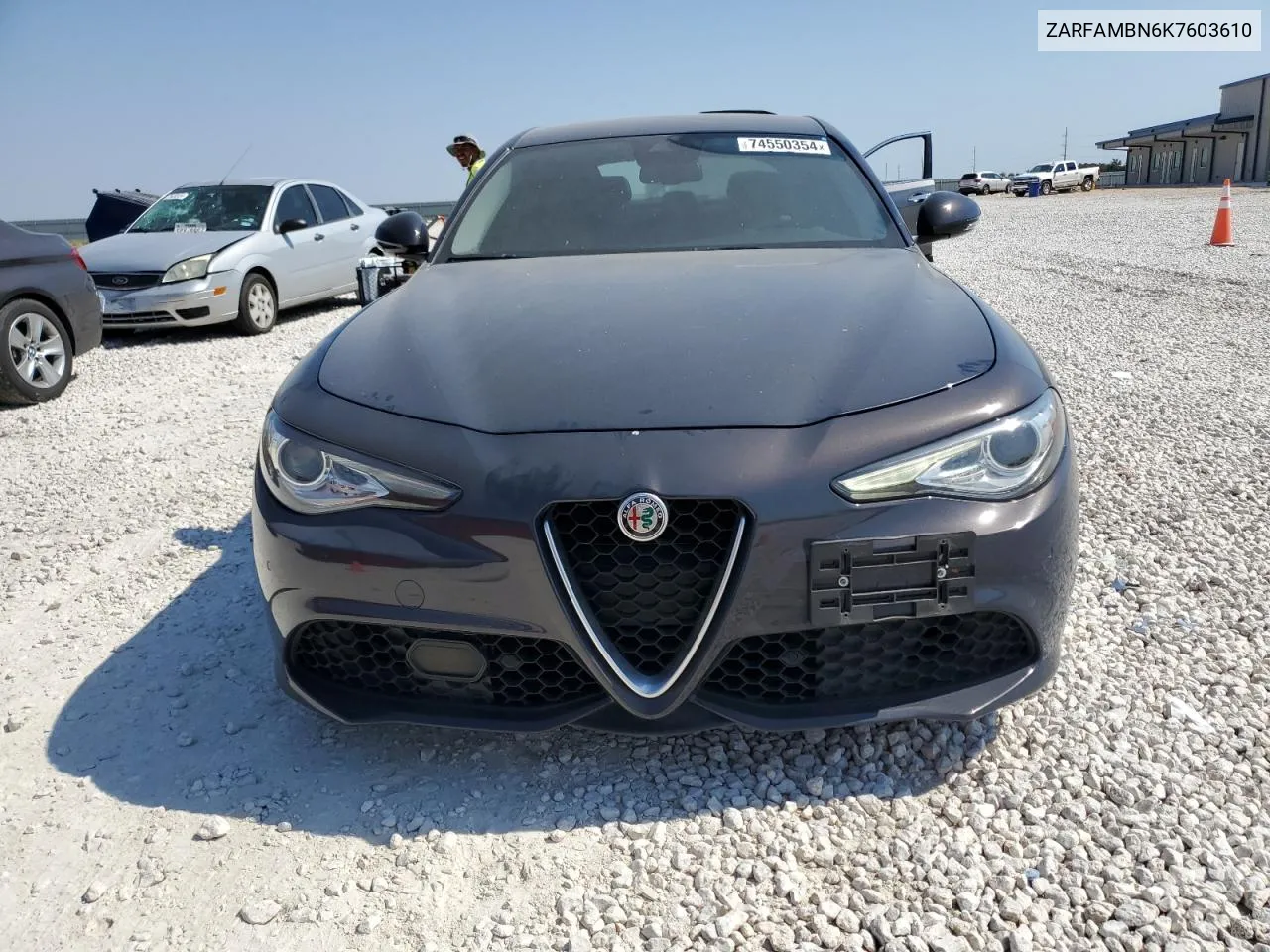 2019 Alfa Romeo Giulia Ti VIN: ZARFAMBN6K7603610 Lot: 74550354