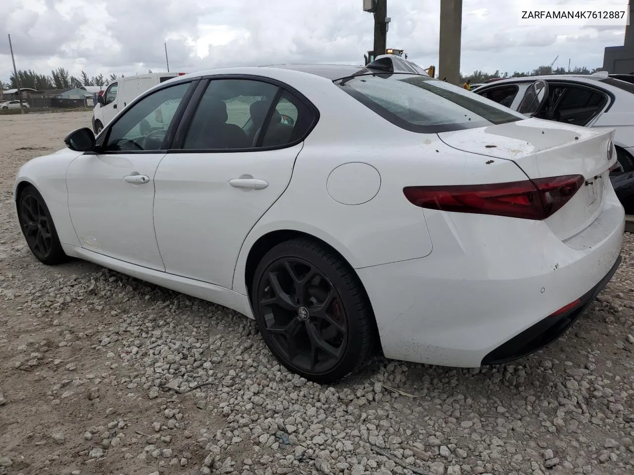 2019 Alfa Romeo Giulia VIN: ZARFAMAN4K7612887 Lot: 77937084