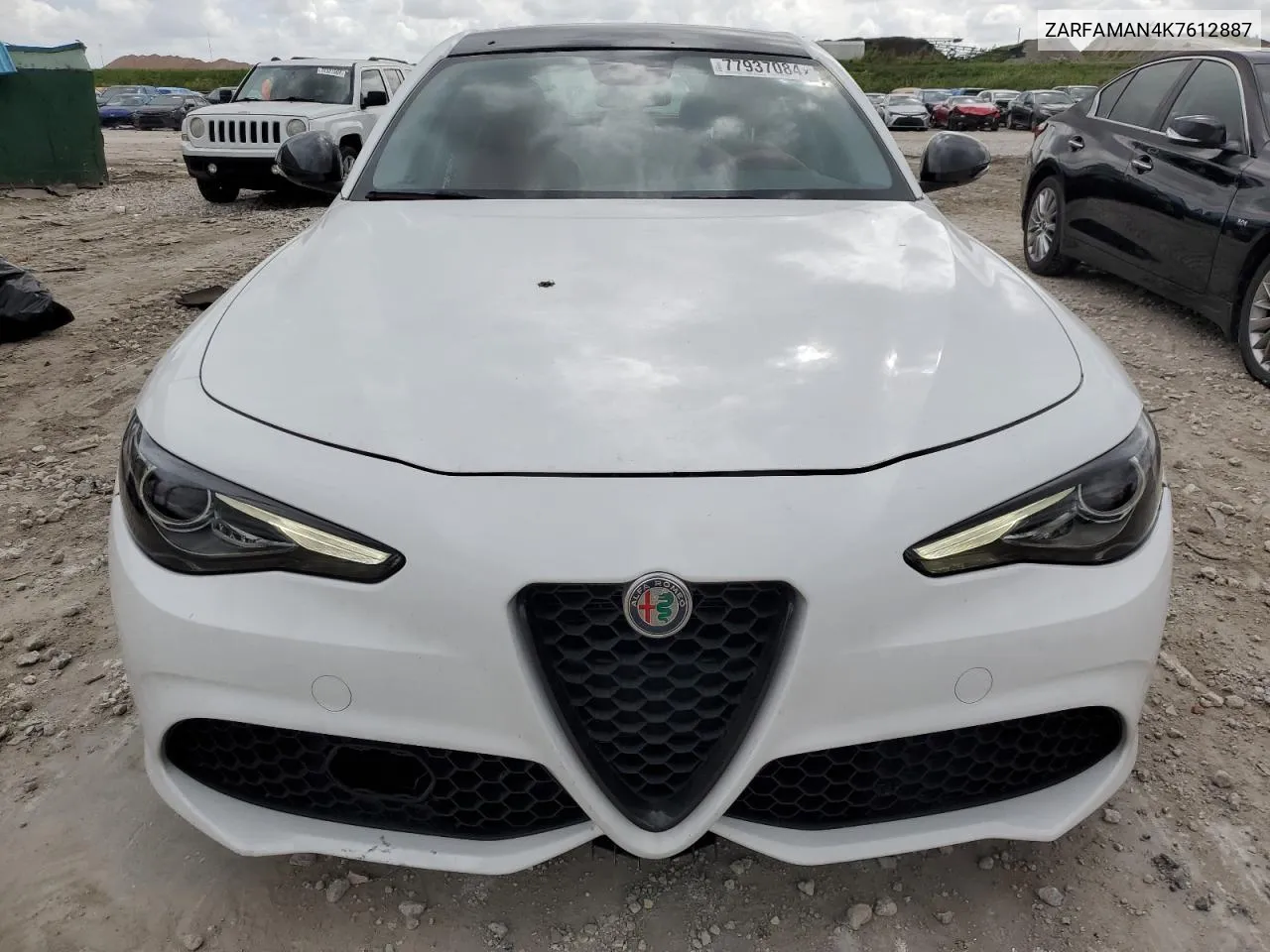 2019 Alfa Romeo Giulia VIN: ZARFAMAN4K7612887 Lot: 77937084