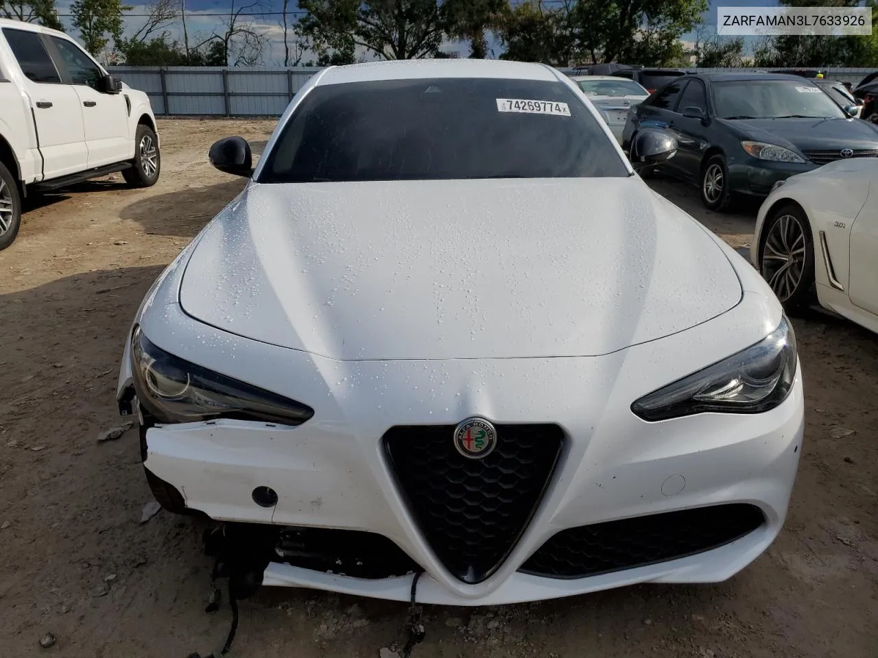 2020 Alfa Romeo Giulia VIN: ZARFAMAN3L7633926 Lot: 74269774