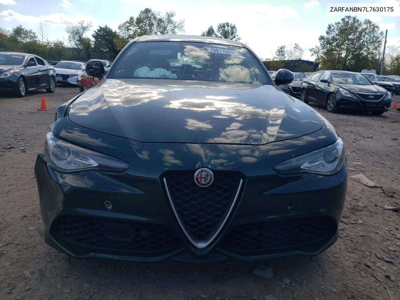 2020 Alfa Romeo Giulia Ti VIN: ZARFANBN7L7630175 Lot: 75011584