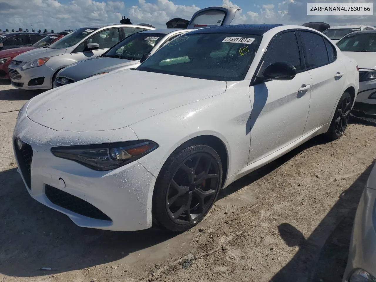 2020 Alfa Romeo Giulia VIN: ZARFANAN4L7630166 Lot: 75817074