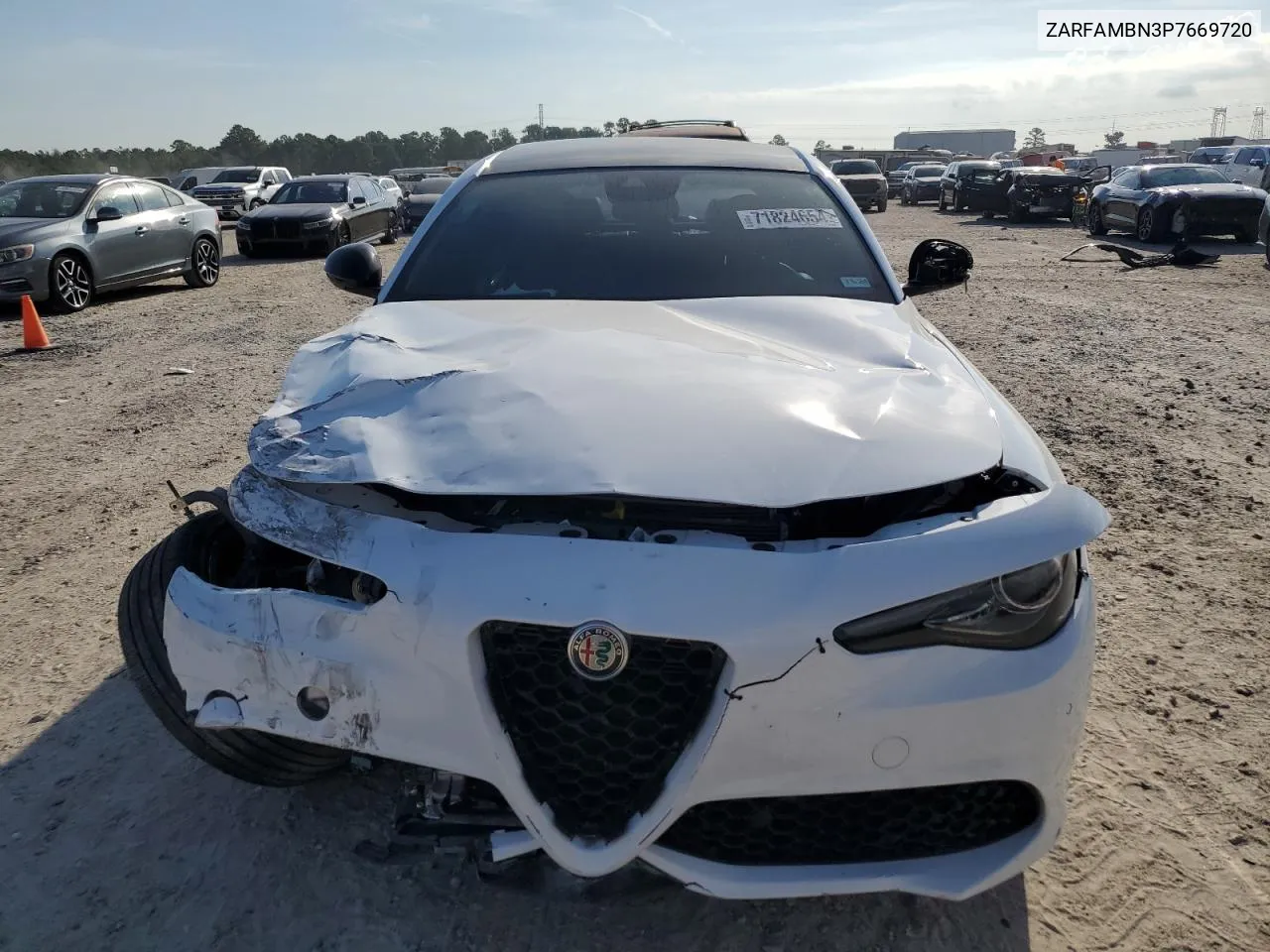 2023 Alfa Romeo Giulia Ti VIN: ZARFAMBN3P7669720 Lot: 71824654