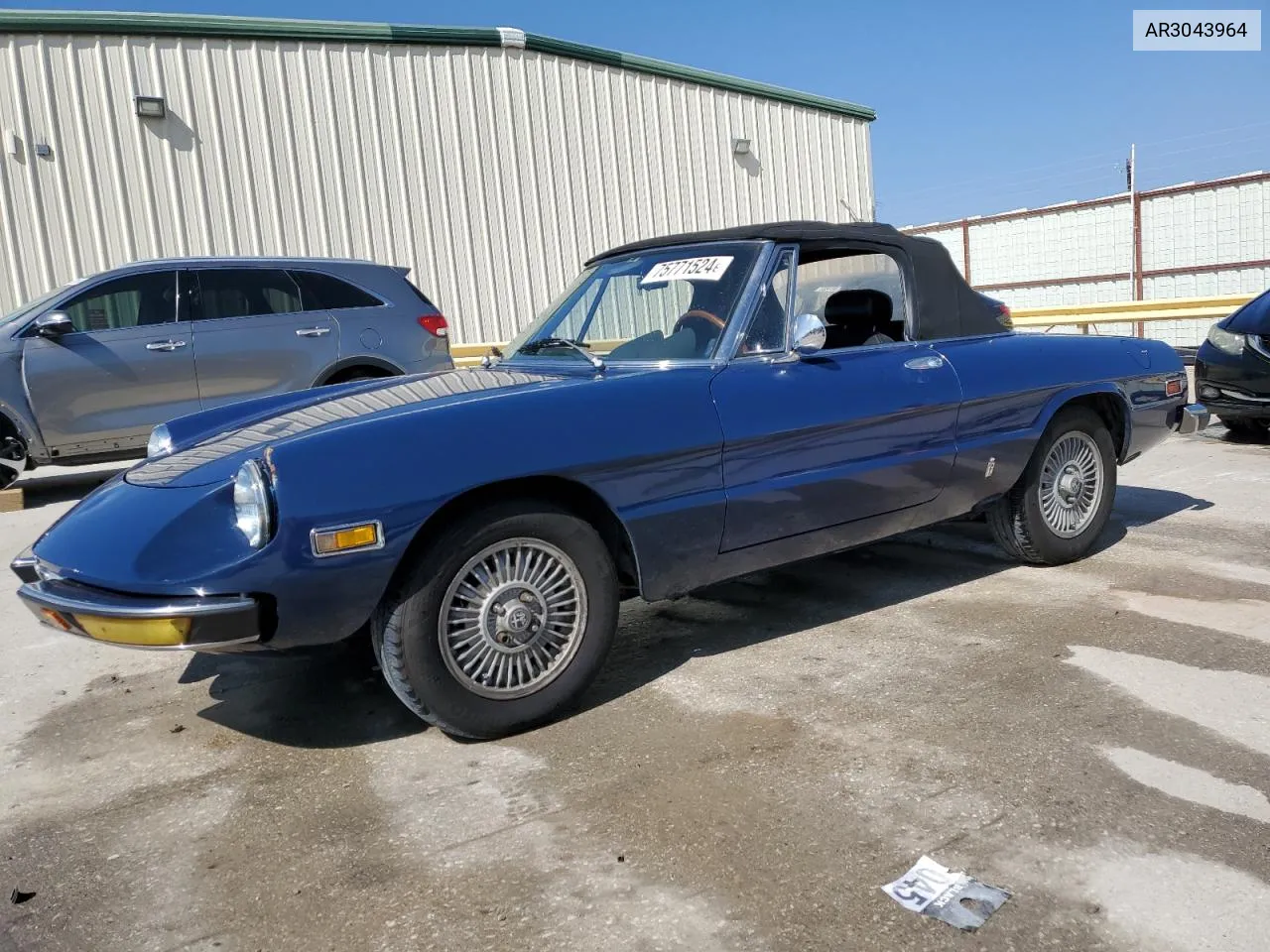 1974 Alfa Romeo Spider VIN: AR3043964 Lot: 75771524