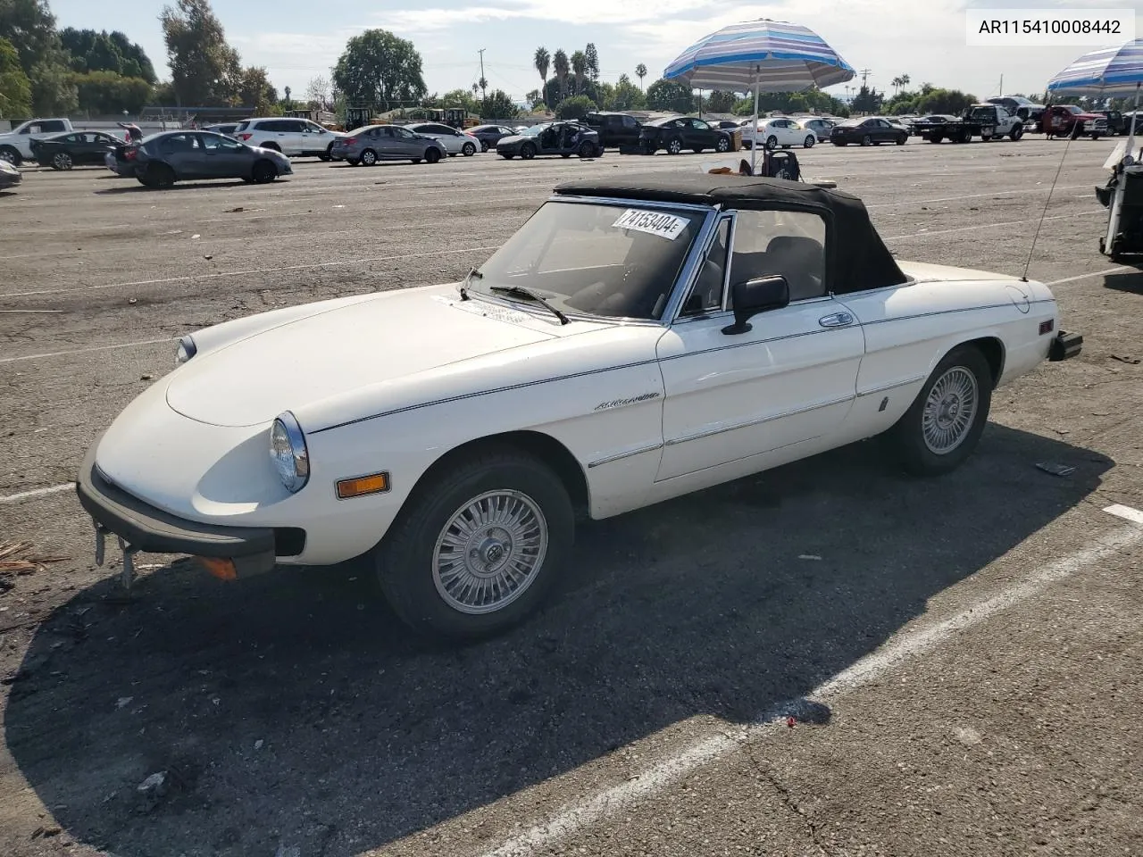 1979 Alfa Romeo Spider VIN: AR115410008442 Lot: 74153404