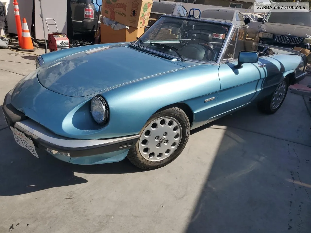 1989 Alfa Romeo Spider Veloce VIN: ZARBA5587K1066209 Lot: 77166704