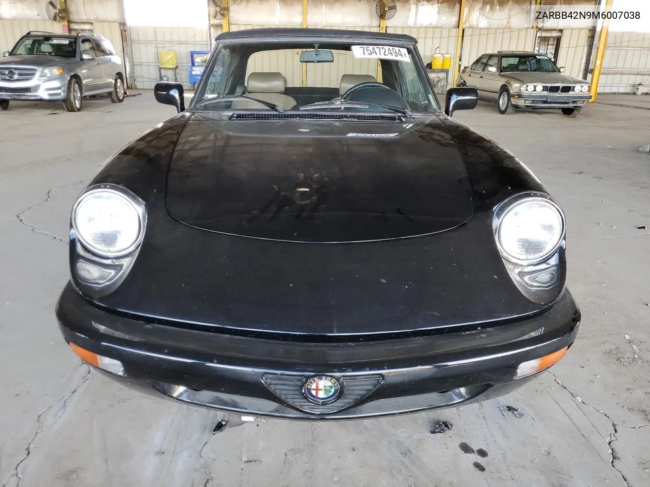 1991 Alfa Romeo Spider Veloce VIN: ZARBB42N9M6007038 Lot: 75472494