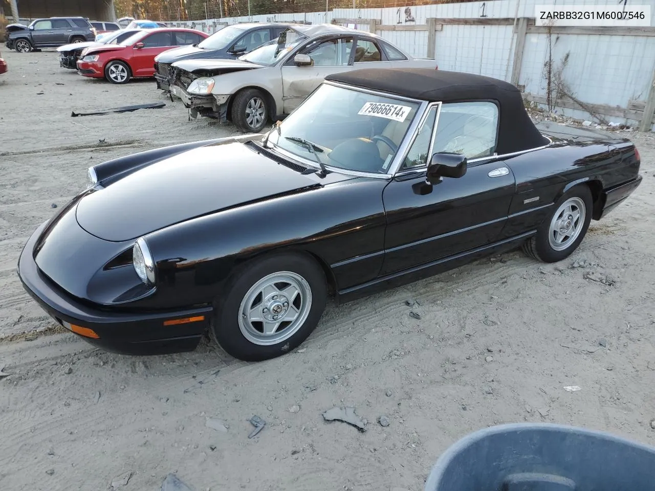 1991 Alfa Romeo Spider VIN: ZARBB32G1M6007546 Lot: 79666614