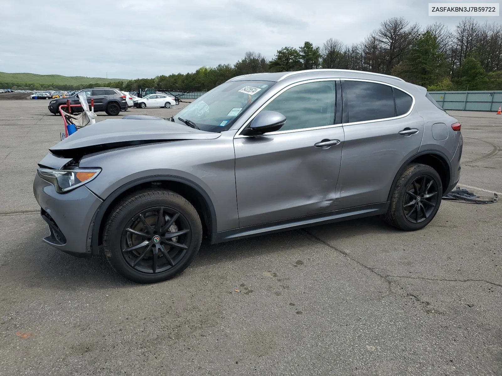 2018 Alfa Romeo Stelvio Ti VIN: ZASFAKBN3J7B59722 Lot: 54325574