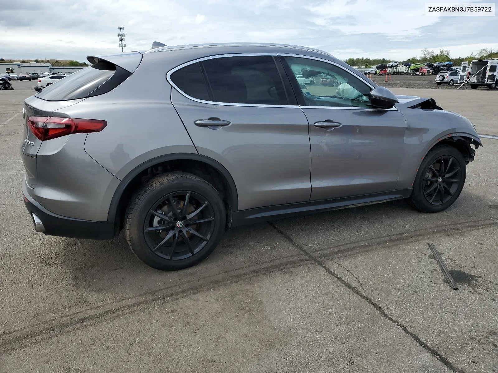 2018 Alfa Romeo Stelvio Ti VIN: ZASFAKBN3J7B59722 Lot: 54325574