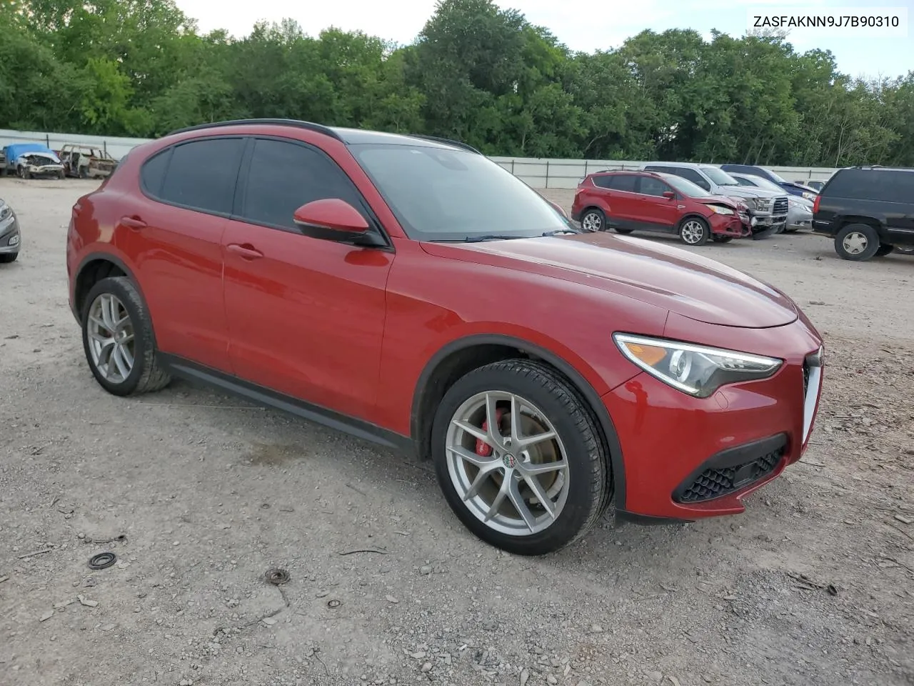 2018 Alfa Romeo Stelvio Ti Sport VIN: ZASFAKNN9J7B90310 Lot: 54585254