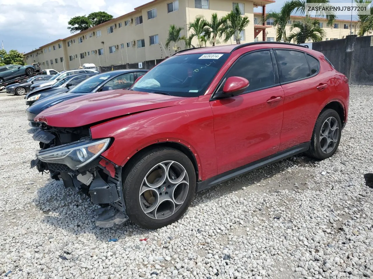 2018 Alfa Romeo Stelvio Sport VIN: ZASFAKPN9J7B77201 Lot: 56392814