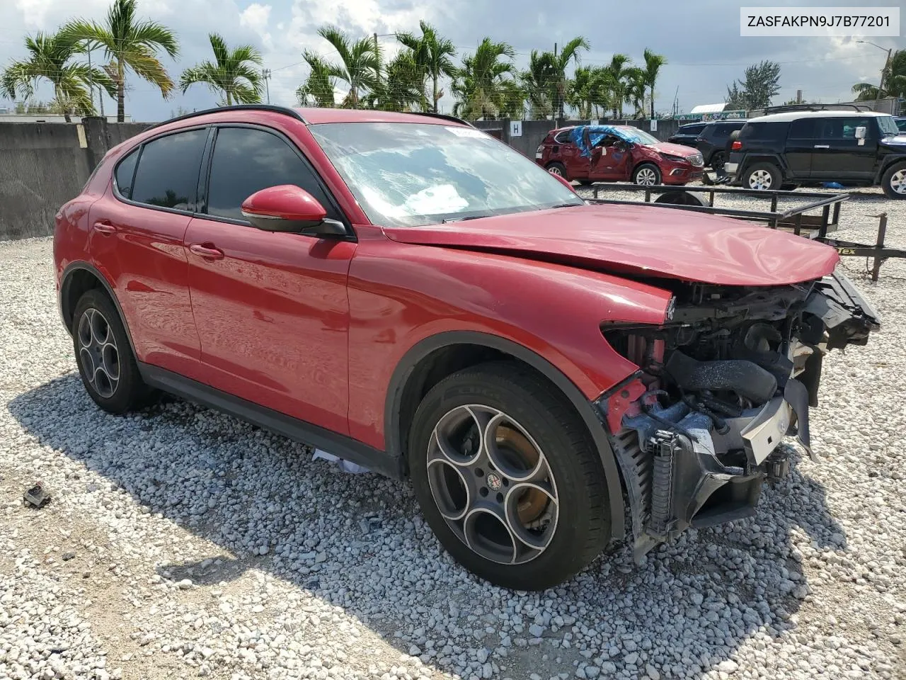 2018 Alfa Romeo Stelvio Sport VIN: ZASFAKPN9J7B77201 Lot: 56392814