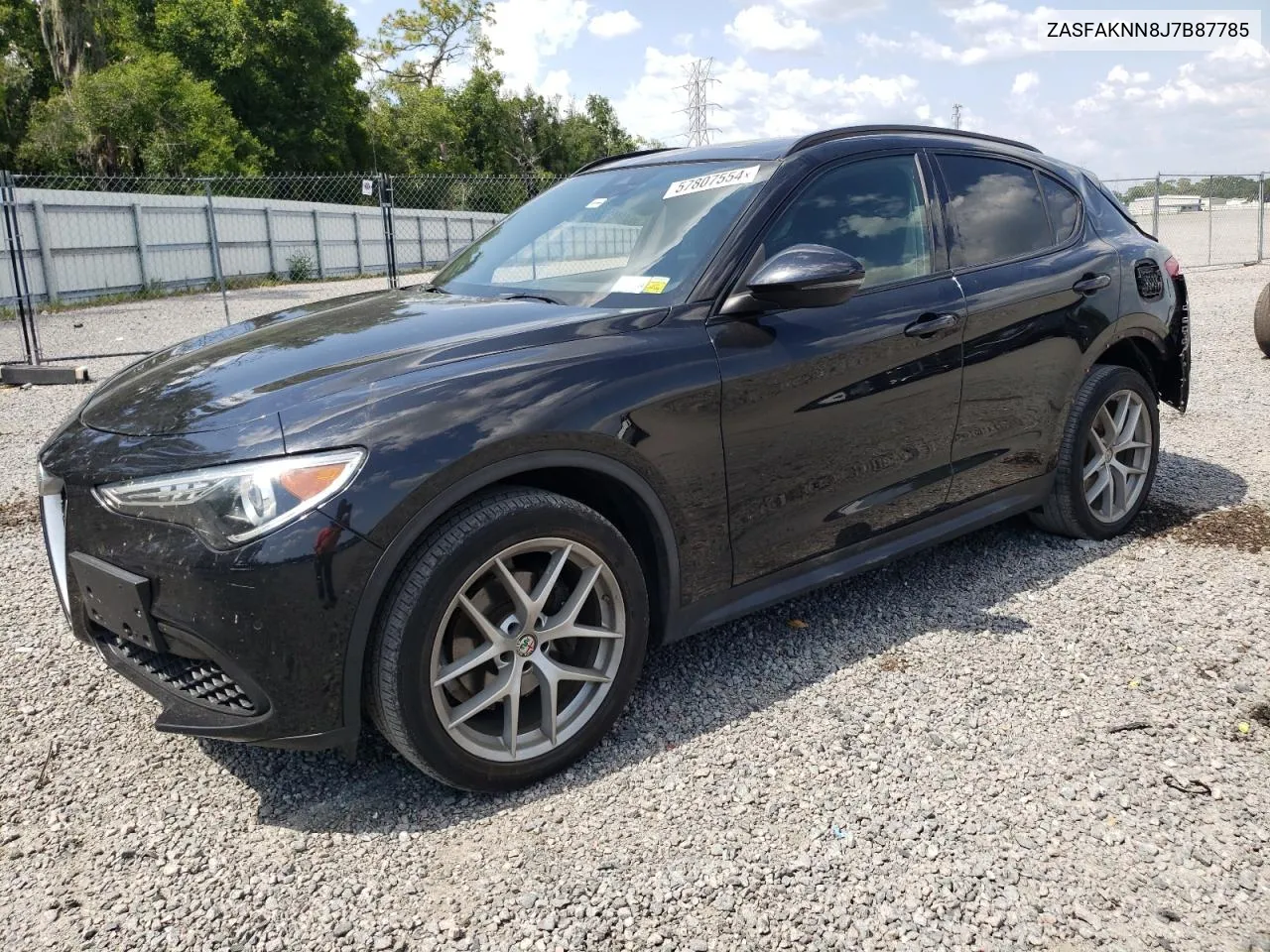 2018 Alfa Romeo Stelvio Ti Sport VIN: ZASFAKNN8J7B87785 Lot: 57807554