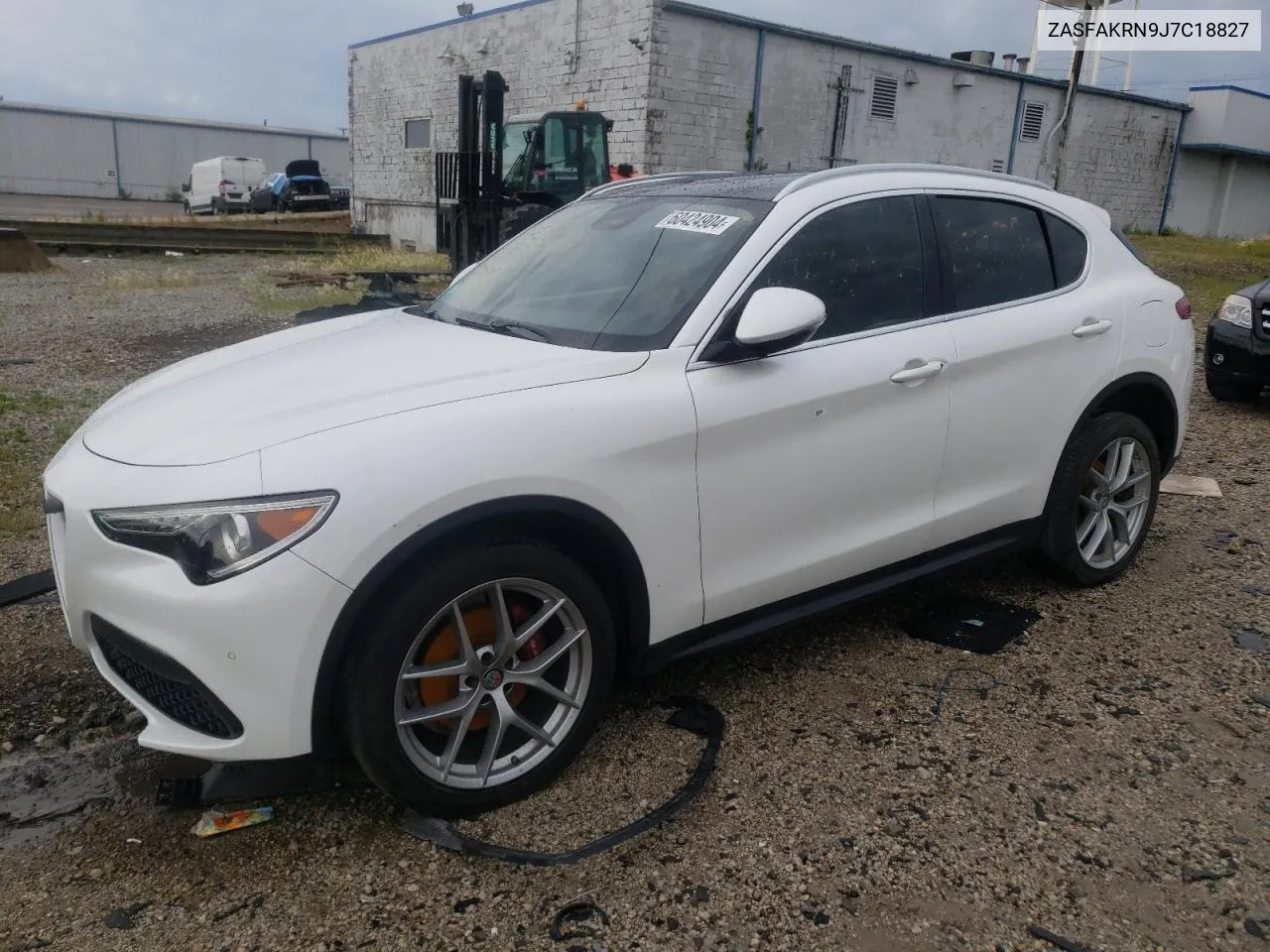 2018 Alfa Romeo Stelvio Ti Luxury VIN: ZASFAKRN9J7C18827 Lot: 60424904