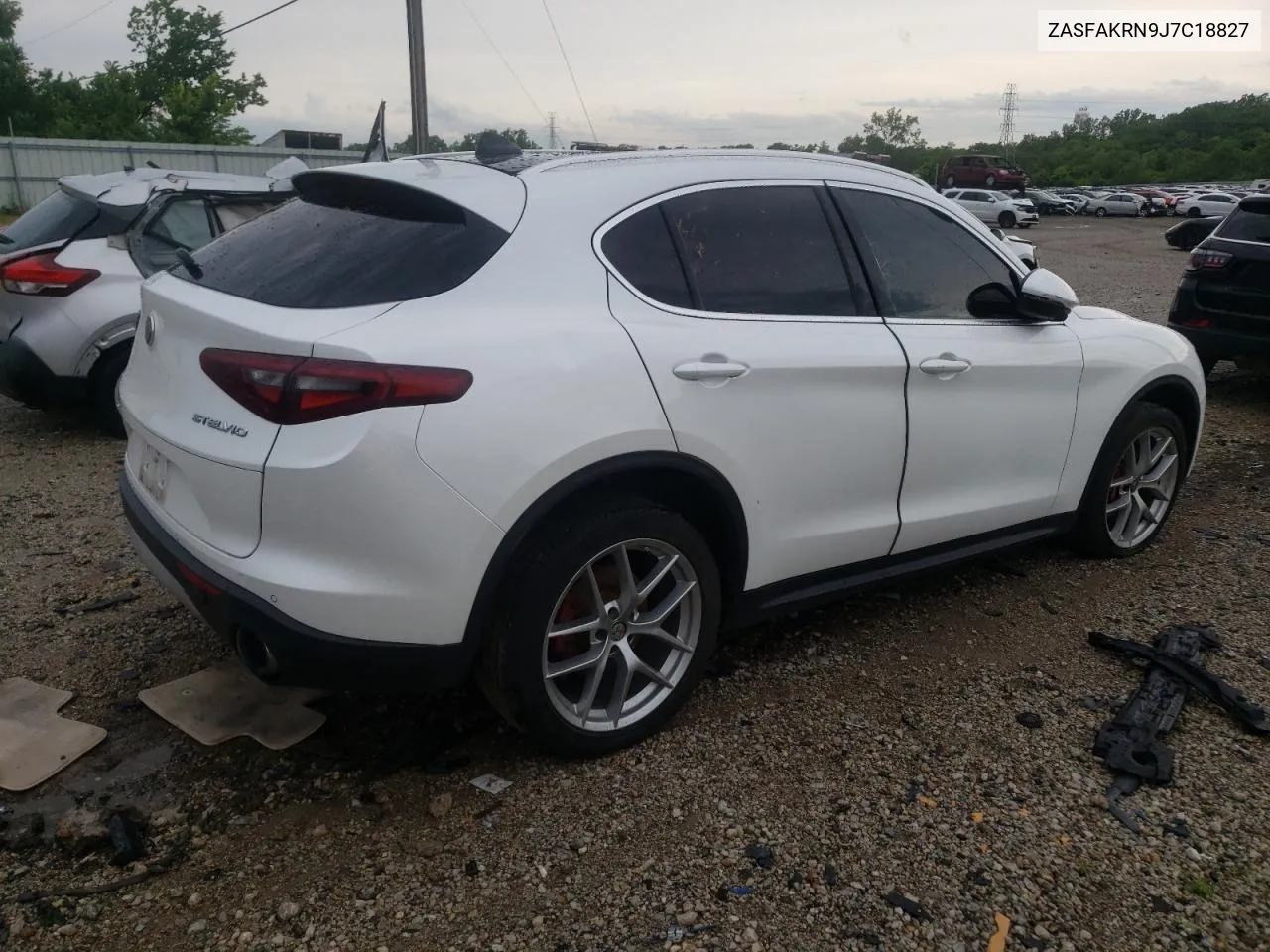 2018 Alfa Romeo Stelvio Ti Luxury VIN: ZASFAKRN9J7C18827 Lot: 60424904