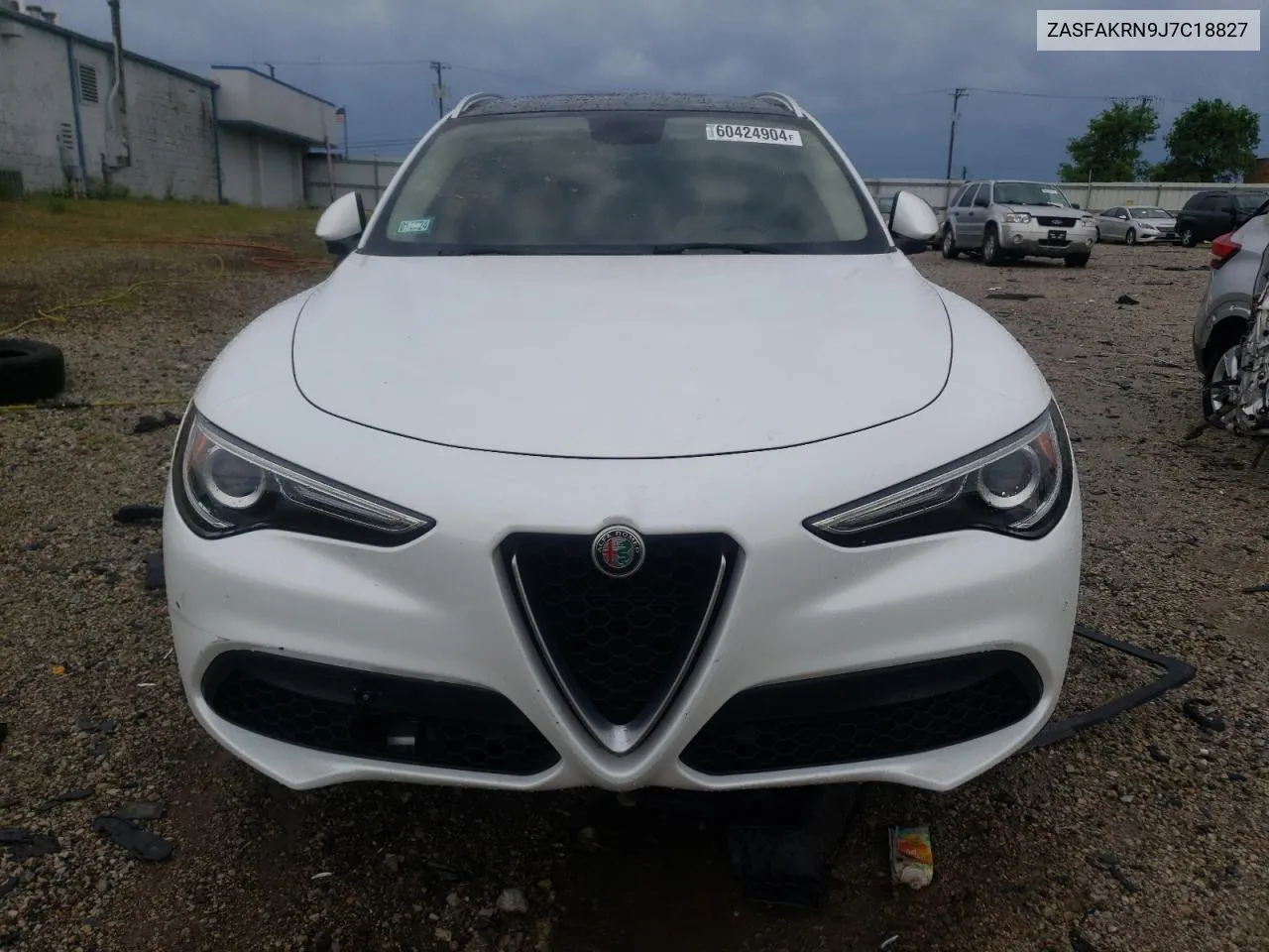 2018 Alfa Romeo Stelvio Ti Luxury VIN: ZASFAKRN9J7C18827 Lot: 60424904