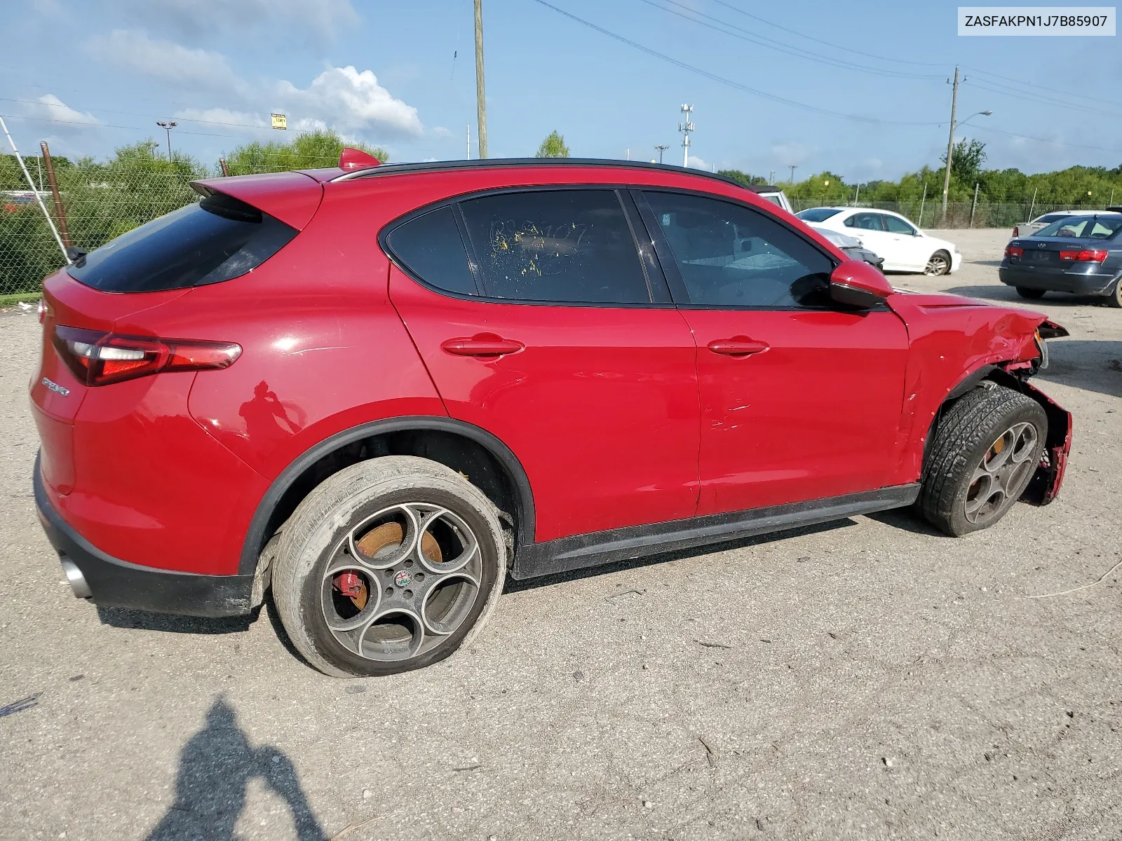 2018 Alfa Romeo Stelvio Sport VIN: ZASFAKPN1J7B85907 Lot: 65063214