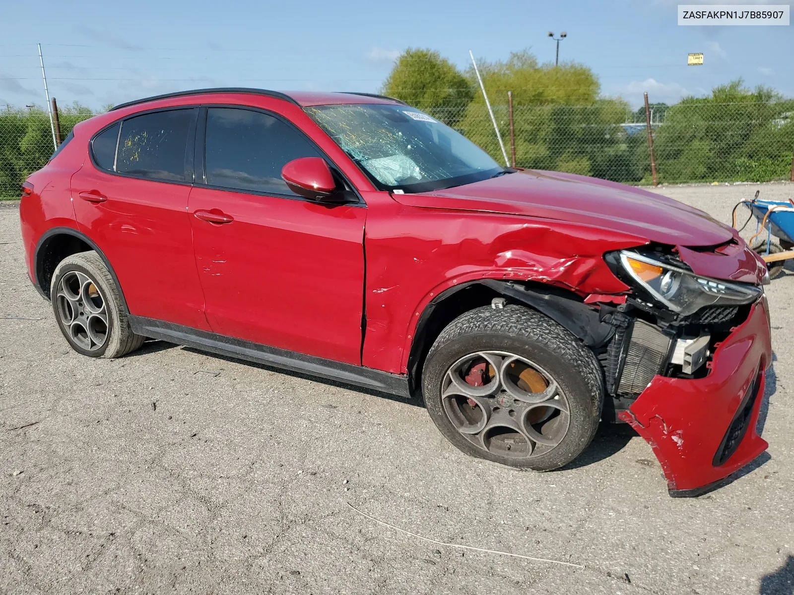 2018 Alfa Romeo Stelvio Sport VIN: ZASFAKPN1J7B85907 Lot: 65063214