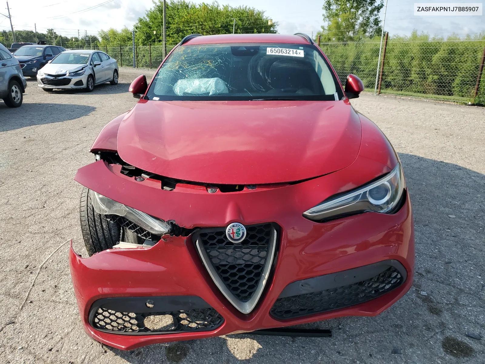 2018 Alfa Romeo Stelvio Sport VIN: ZASFAKPN1J7B85907 Lot: 65063214