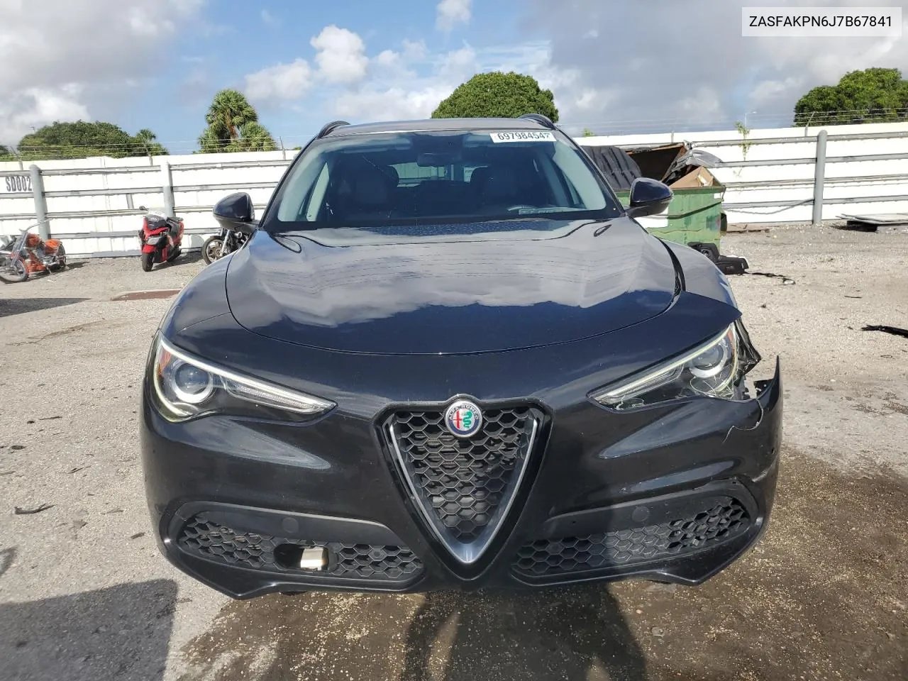 2018 Alfa Romeo Stelvio Sport VIN: ZASFAKPN6J7B67841 Lot: 69798454