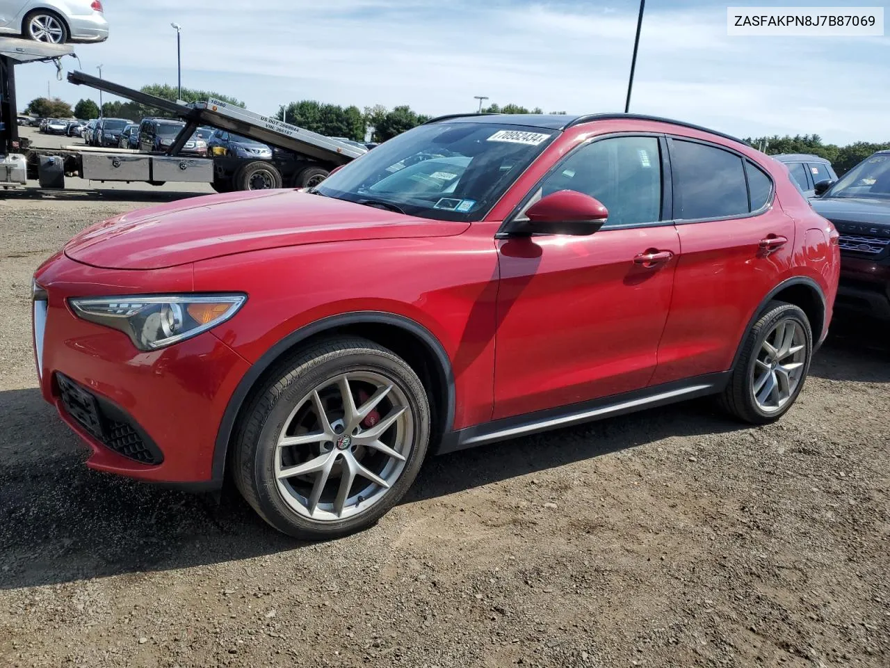 2018 Alfa Romeo Stelvio Sport VIN: ZASFAKPN8J7B87069 Lot: 70952434