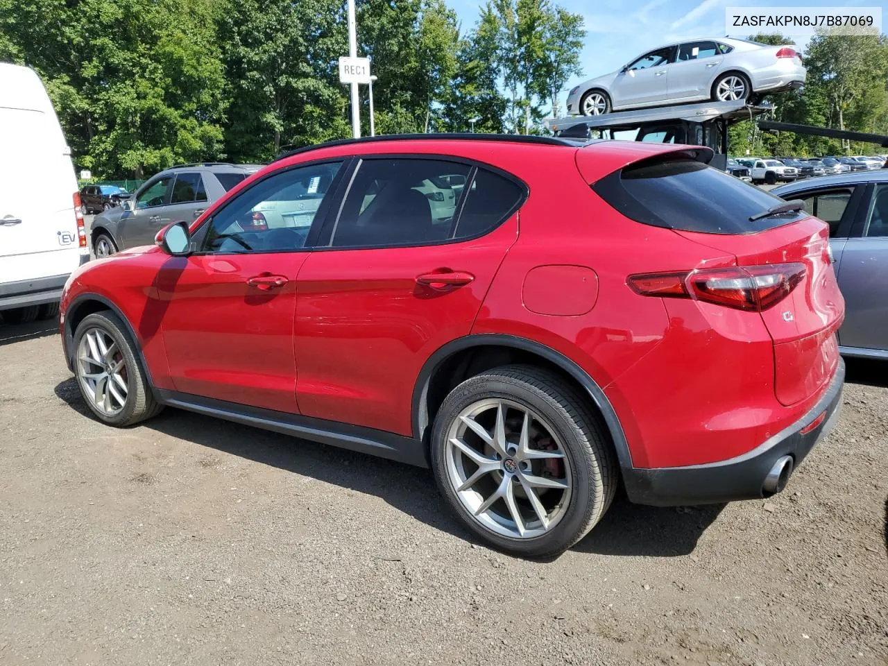 2018 Alfa Romeo Stelvio Sport VIN: ZASFAKPN8J7B87069 Lot: 70952434