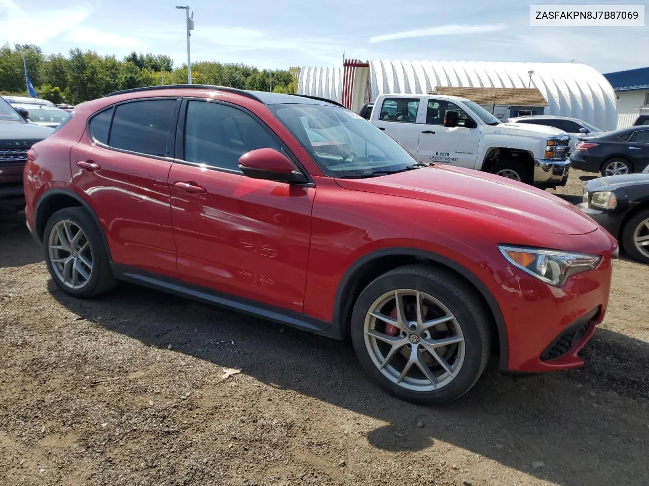 2018 Alfa Romeo Stelvio Sport VIN: ZASFAKPN8J7B87069 Lot: 70952434