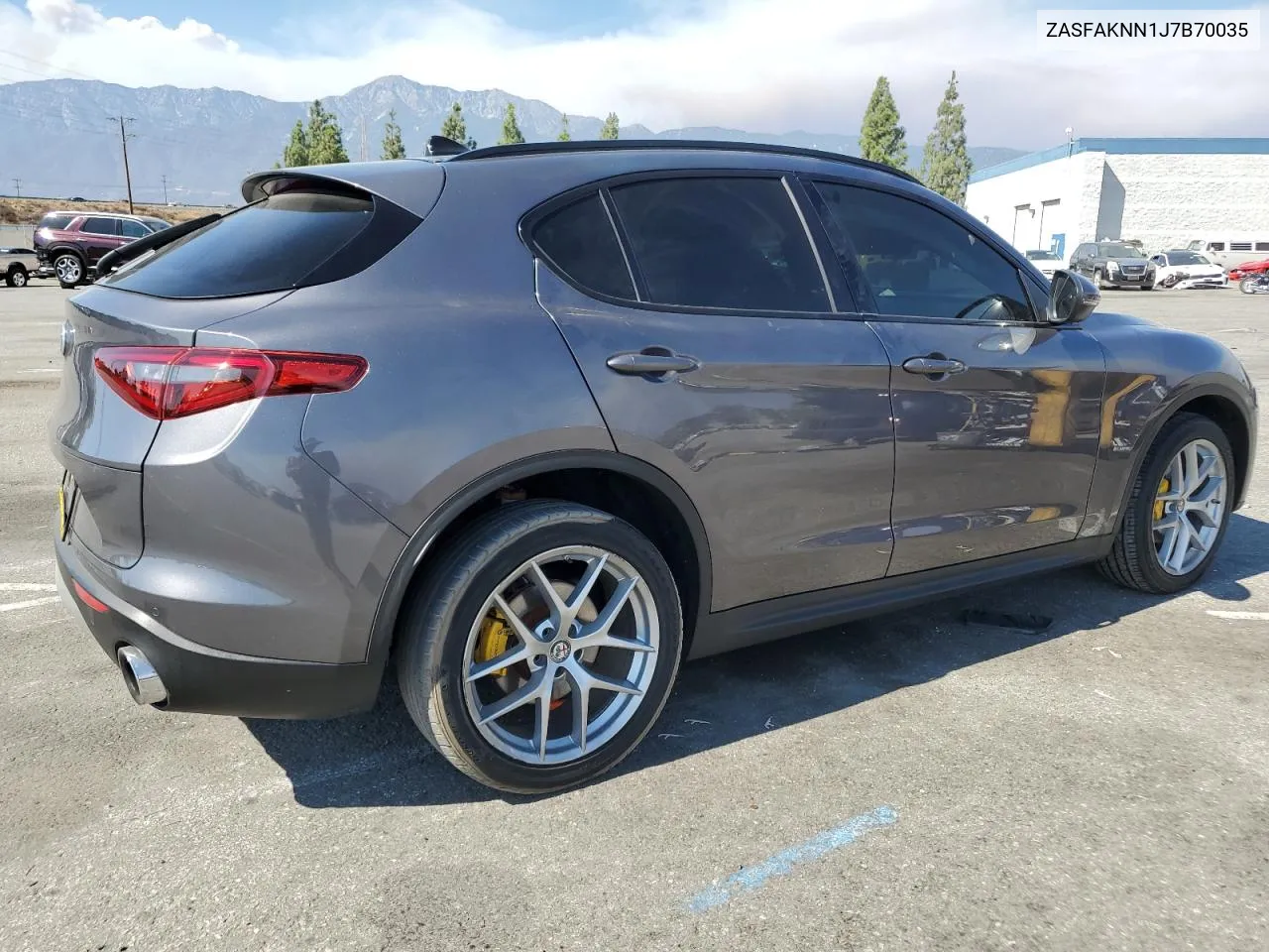 2018 Alfa Romeo Stelvio Ti Sport VIN: ZASFAKNN1J7B70035 Lot: 71125304