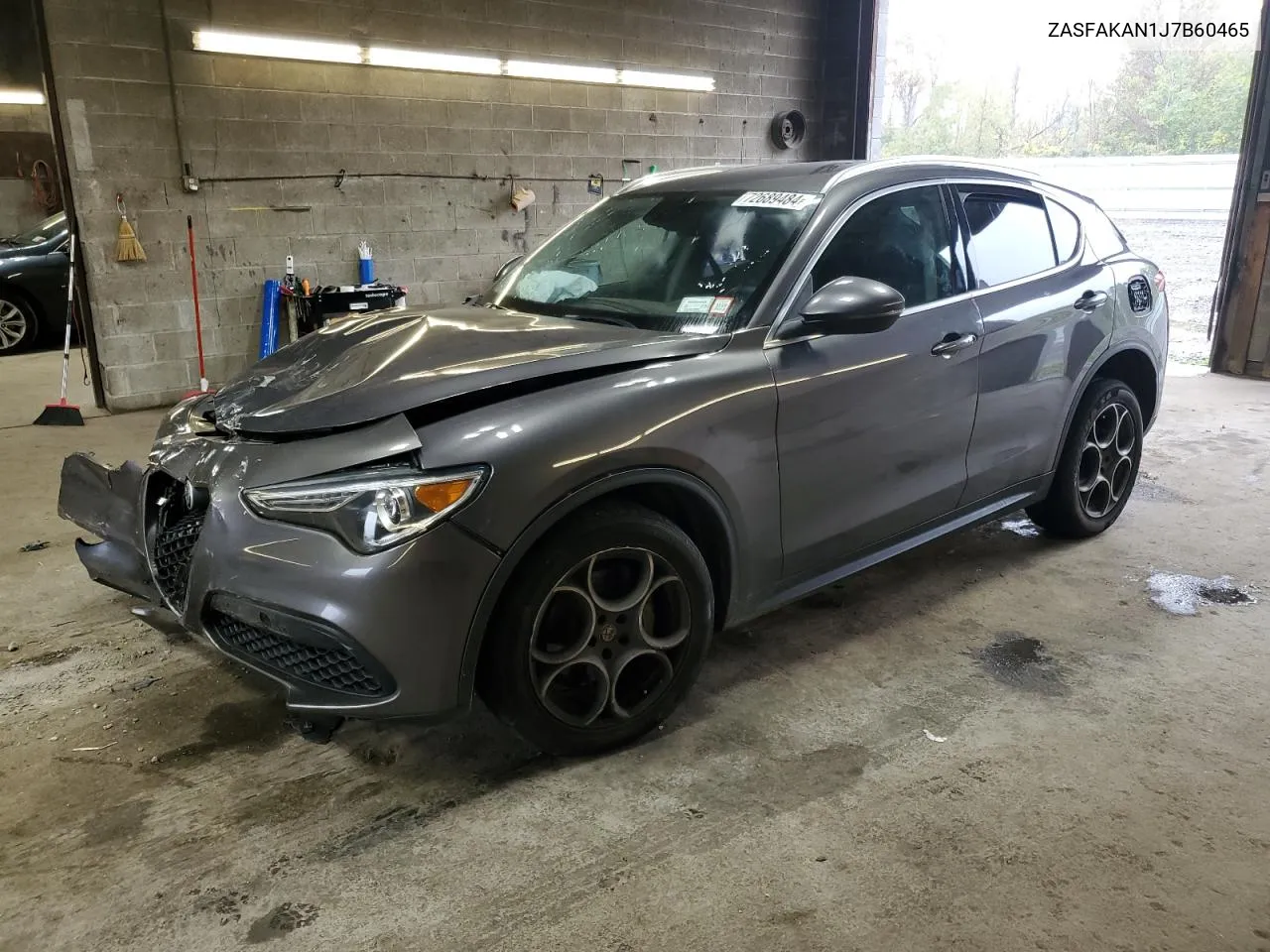 2018 Alfa Romeo Stelvio VIN: ZASFAKAN1J7B60465 Lot: 72689484