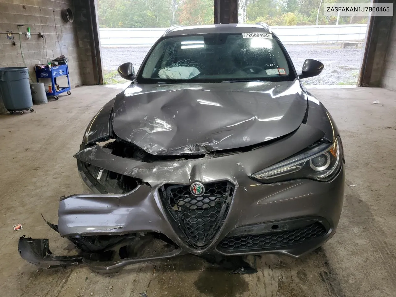 2018 Alfa Romeo Stelvio VIN: ZASFAKAN1J7B60465 Lot: 72689484