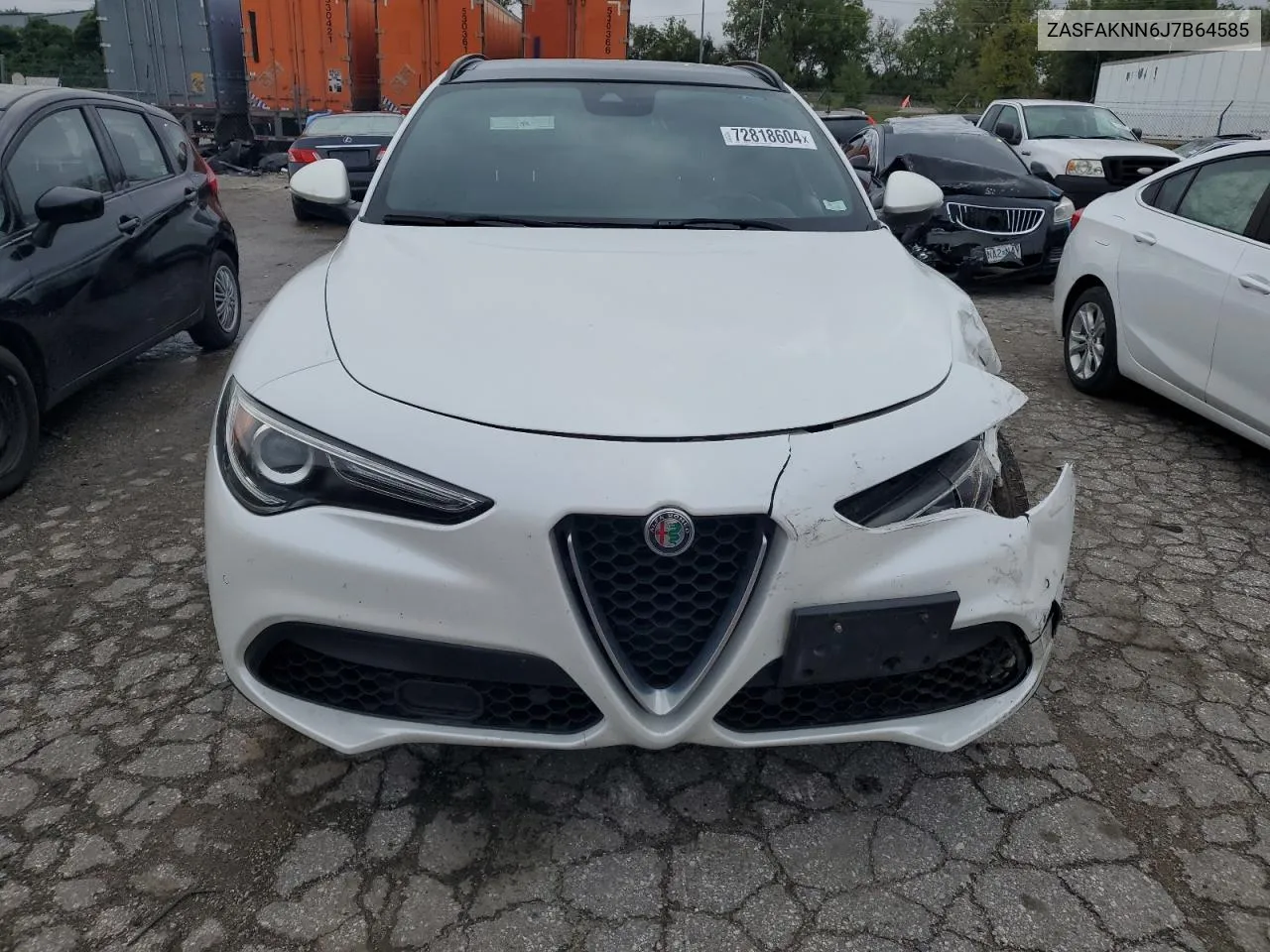 2018 Alfa Romeo Stelvio Ti Sport VIN: ZASFAKNN6J7B64585 Lot: 72818604