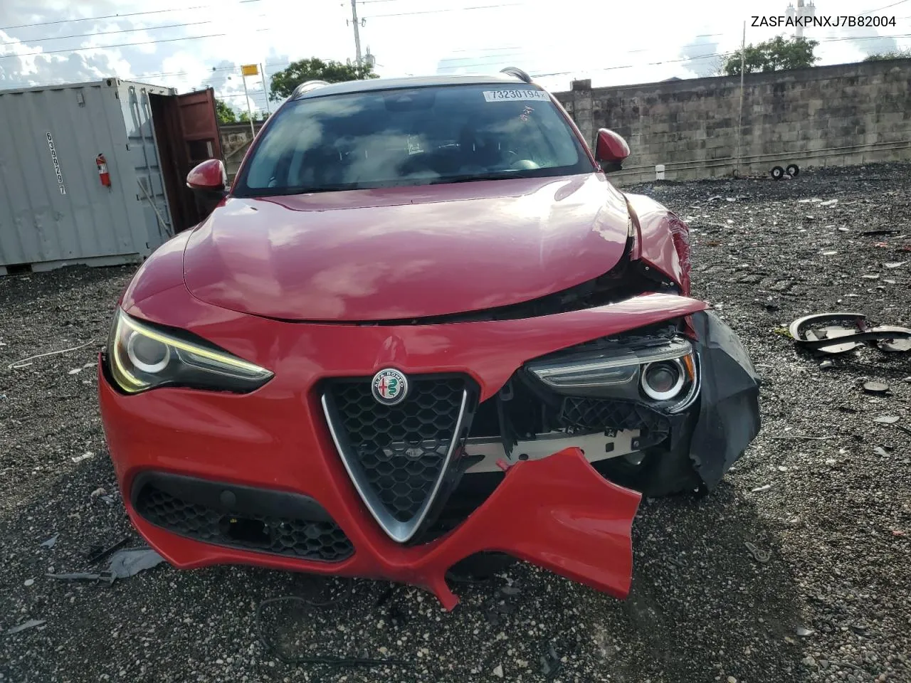 2018 Alfa Romeo Stelvio Sport VIN: ZASFAKPNXJ7B82004 Lot: 73230194