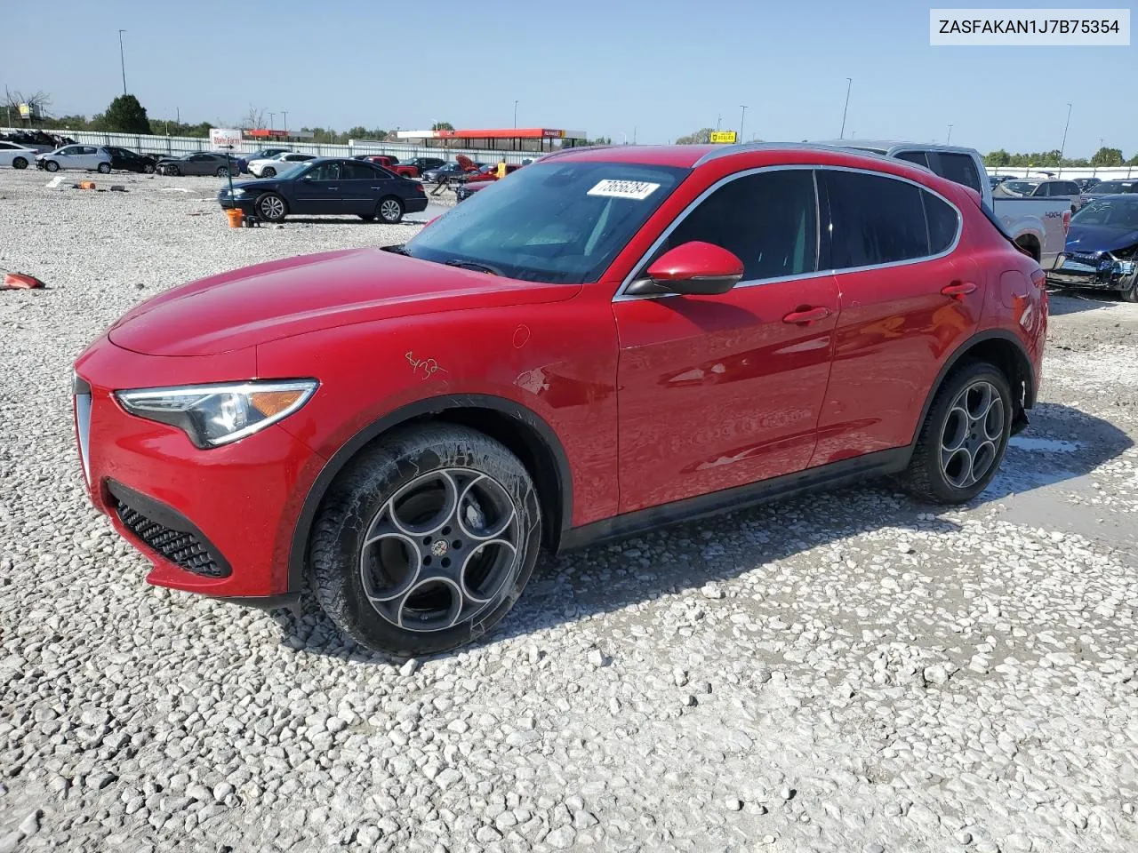 2018 Alfa Romeo Stelvio VIN: ZASFAKAN1J7B75354 Lot: 73656284