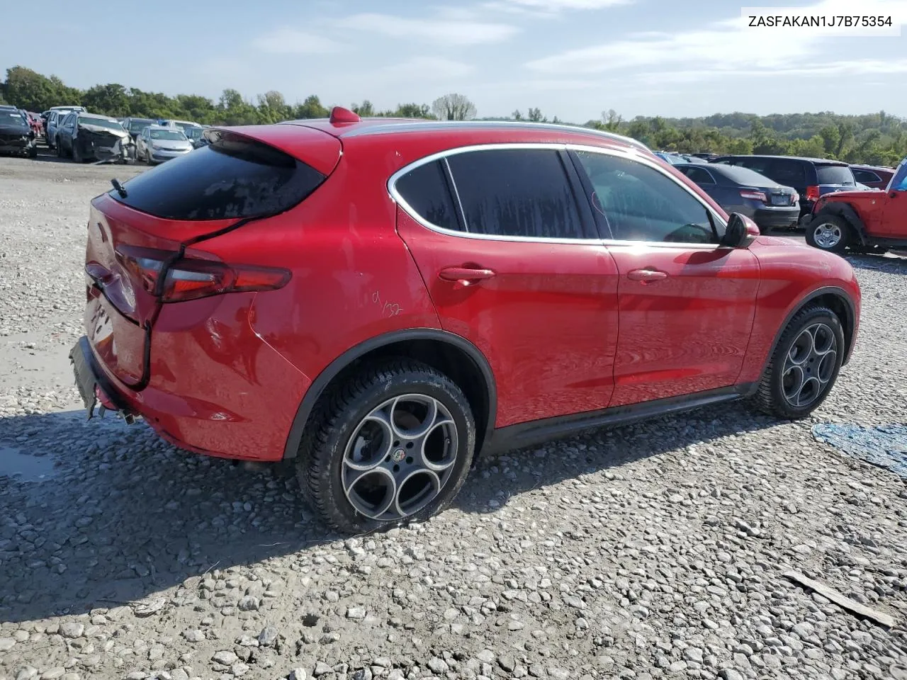 2018 Alfa Romeo Stelvio VIN: ZASFAKAN1J7B75354 Lot: 73656284