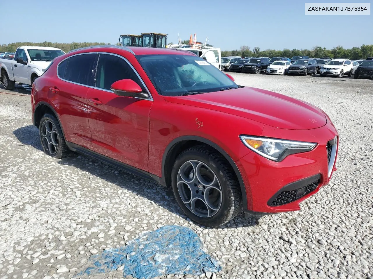 2018 Alfa Romeo Stelvio VIN: ZASFAKAN1J7B75354 Lot: 73656284