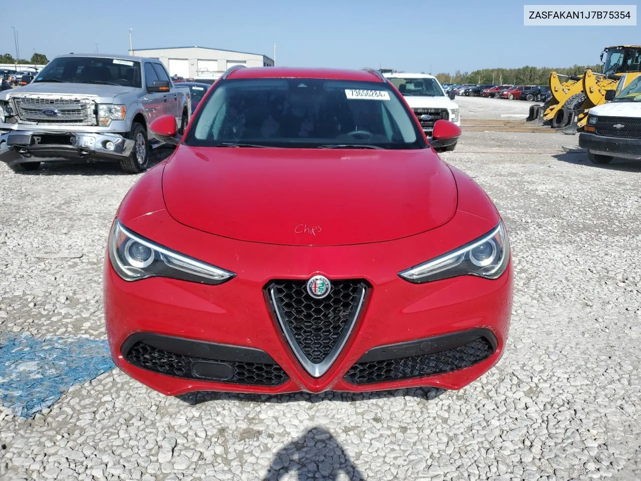 2018 Alfa Romeo Stelvio VIN: ZASFAKAN1J7B75354 Lot: 73656284