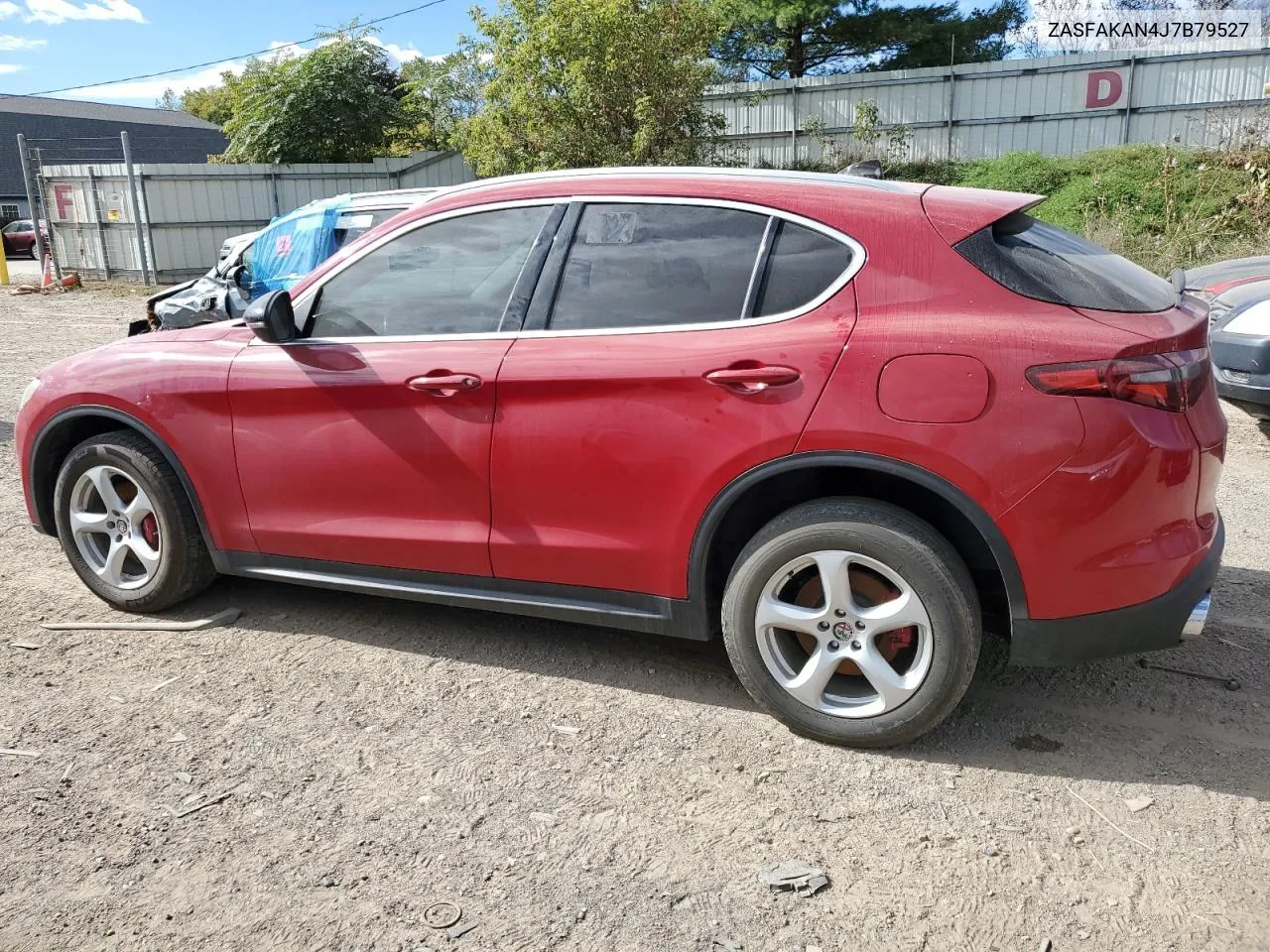 2018 Alfa Romeo Stelvio VIN: ZASFAKAN4J7B79527 Lot: 74933464